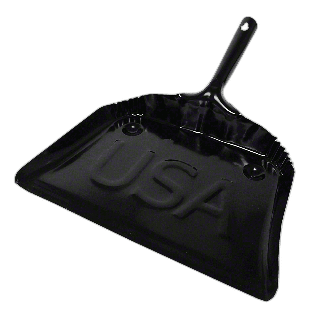 Dust Pan 12 IN Black Metal 1/Each