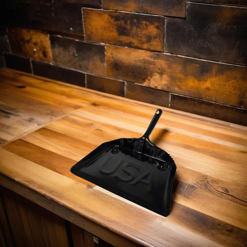 Dust Pan 12 IN Black Metal 1/Each