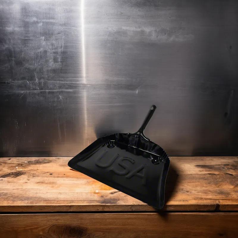 Dust Pan 12 IN Black Metal 1/Each