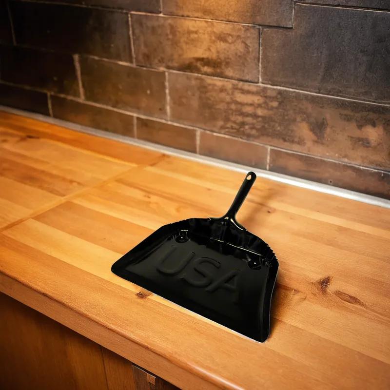 Dust Pan 12 IN Black Metal 1/Each