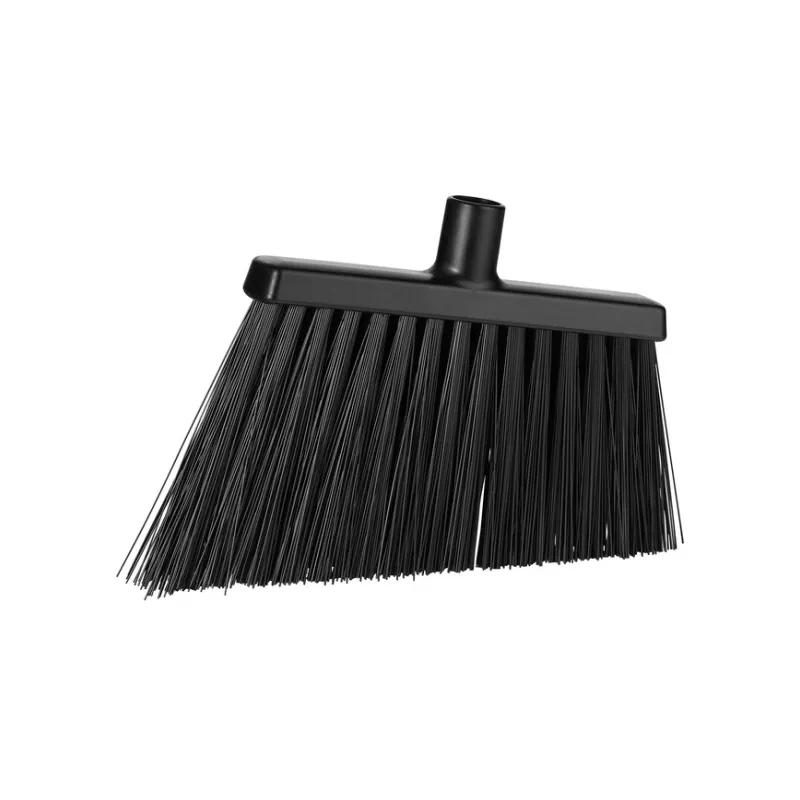 Vikan® Broom Head 11.4X1.6X10.6 IN Black PP Polyester Stainless Steel Angled Very Hard 1/Each