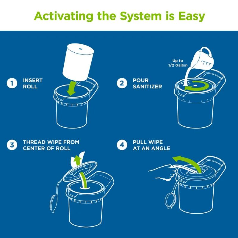 Dixie® Roll Paper Towel 8.1X12 IN 1PLY White Centerpull Disposable Refill 135 Sheets/Pack 6 Packs/Case 810 Sheets/Case