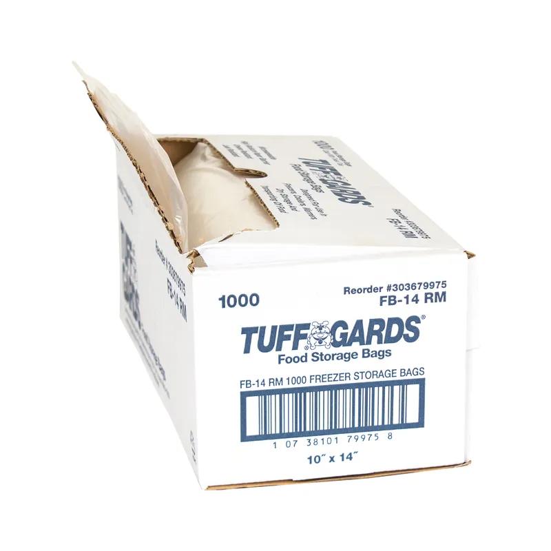 Tuffgards® Freezer Bag Roll 10X14 IN PE Clear With Ties 1000/Roll