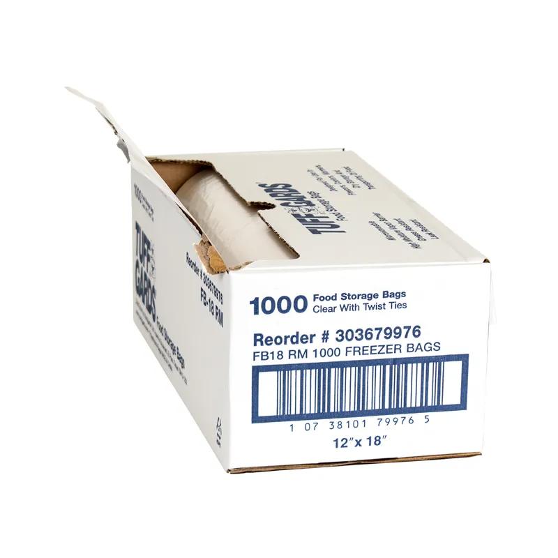 Tuffgards® Freezer Bag Roll 12X18 IN 6 QT PE Clear 1000/Case