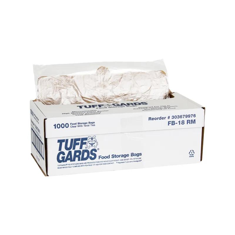 Tuffgards® Freezer Bag Roll 12X18 IN 6 QT PE Clear 1000/Case