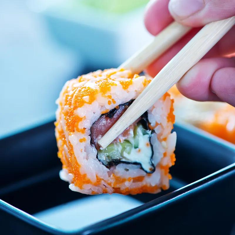 Chopsticks 9 IN Bamboo Red Paper Sleeve 1000/Case