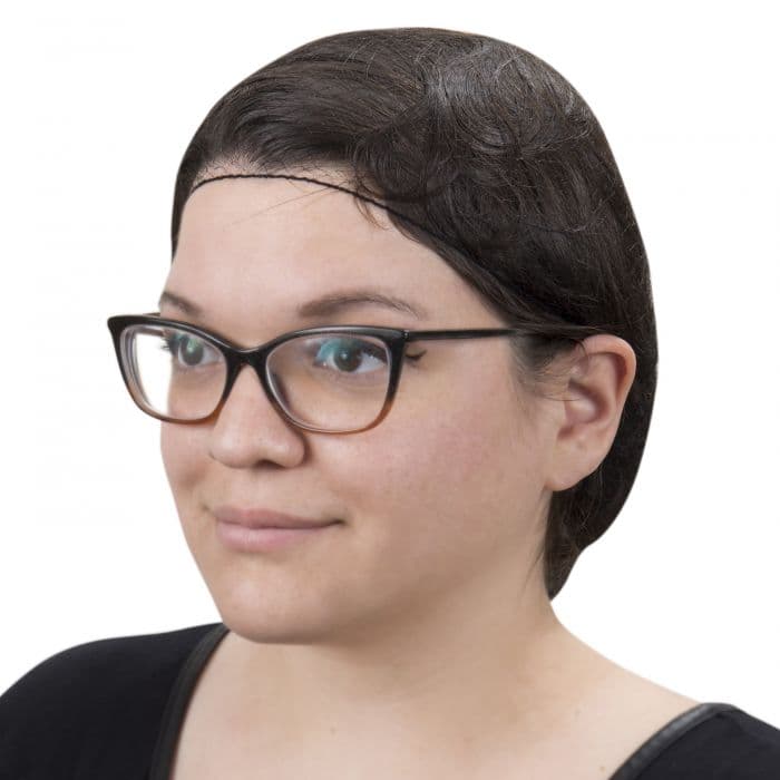 Hairnet 24 IN Black Lightweight Nylon 144 Count/Pack 10 Packs/Case 1440 Count/Case