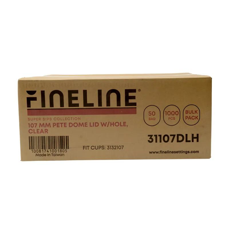 Lid Dome PET Clear For 32 FLOZ Cup With Hole 1000/Case