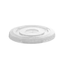 Lid Flat Clear For 32 FLOZ Cup Straw Slot 1000/Case