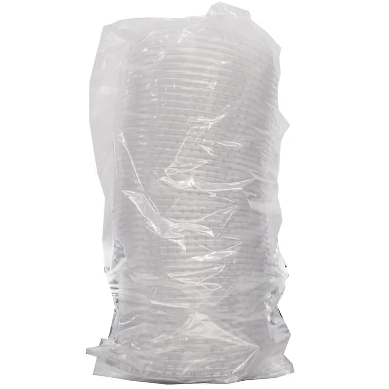 Lid Flat Clear For 32 FLOZ Cup Straw Slot 1000/Case