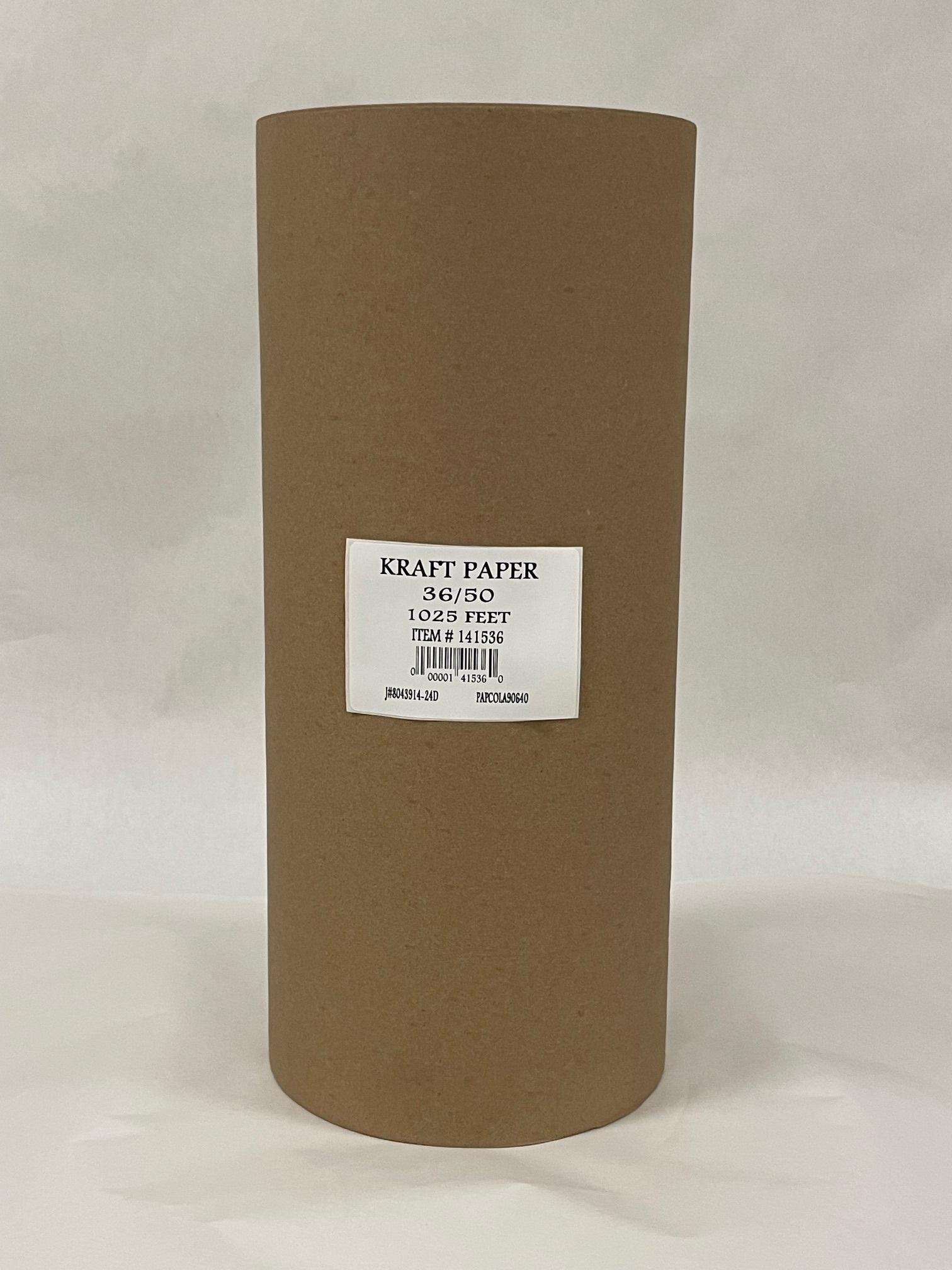 36IN X1025FT Paper 50LB Kraft 1/Roll