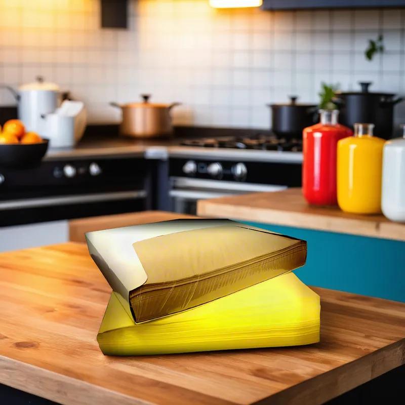 Sheet Food Wrap 14X14 IN Wet Wax Paper White Tray Pack Grease Resistant Moisture Resistant 1000 Sheets/Pack 4 Packs/Case