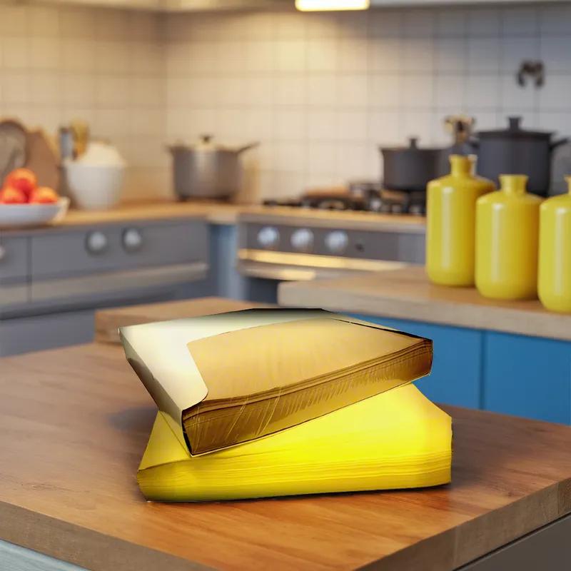 Sheet Food Wrap 14X14 IN Wet Wax Paper White Tray Pack Grease Resistant Moisture Resistant 1000 Sheets/Pack 4 Packs/Case