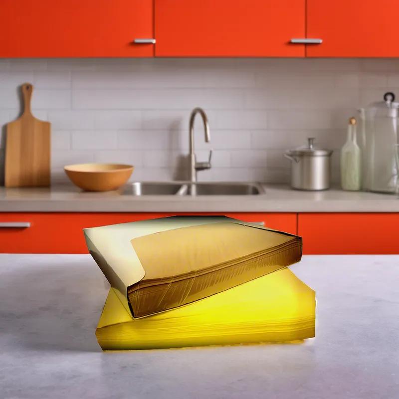 Sheet Food Wrap 14X14 IN Wet Wax Paper White Tray Pack Grease Resistant Moisture Resistant 1000 Sheets/Pack 4 Packs/Case