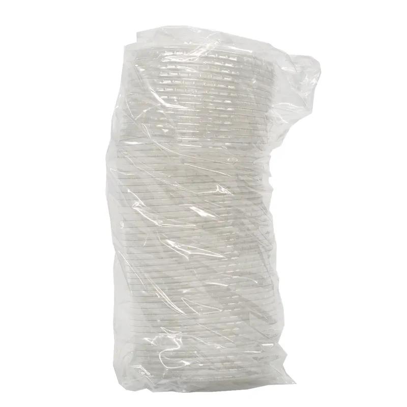 Lid Flat PET Clear For 9-12 FLOZ Cup Straw Slot 1000/Case