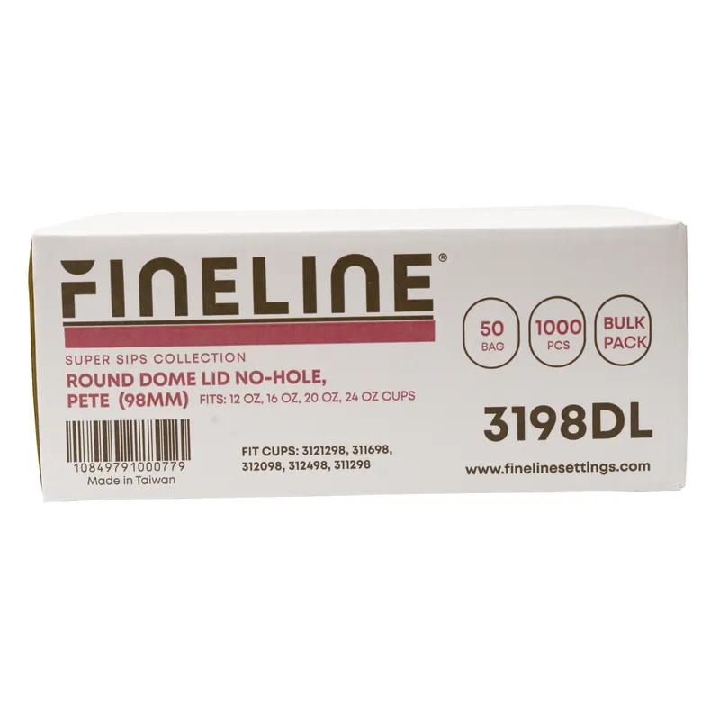 Lid Dome PET Clear For 12-24 FLOZ Cup No Hole 1000/Case