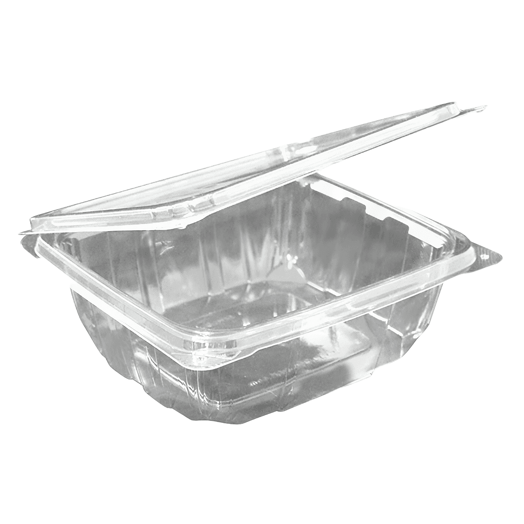 Deli Container Hinged With Flat Lid 32 OZ 200/Case