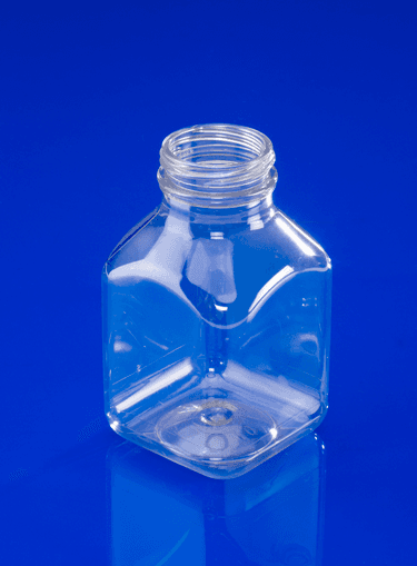 Bottle 8 OZ PET Clear Square 320/Case