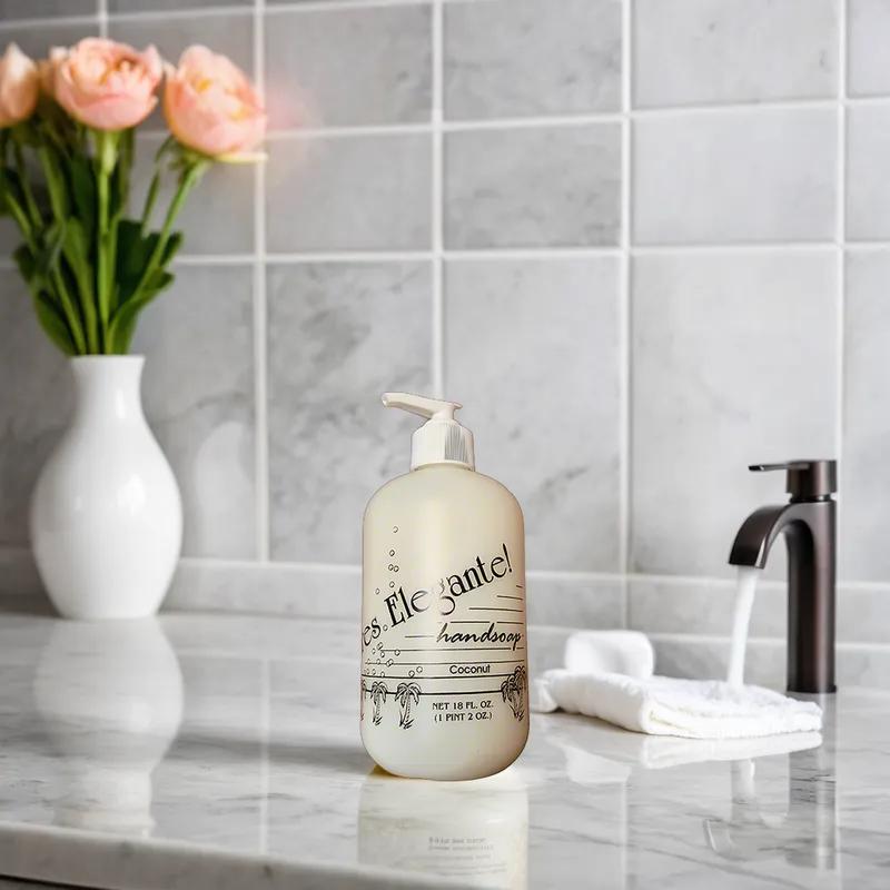 Tres-Elegant Hand Soap Pump Bottle 18 OZ 12 Count/Case