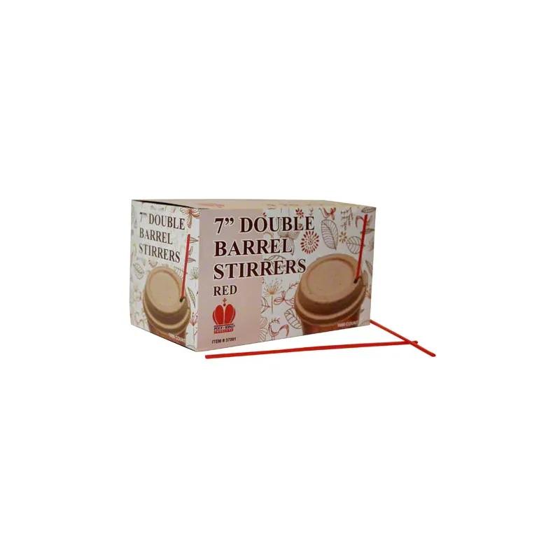 Poly King® Stirrer 7 IN Red Double 1000/Box
