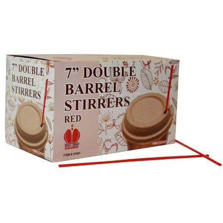 Poly King® Stirrer 7 IN Red Double 1000/Box