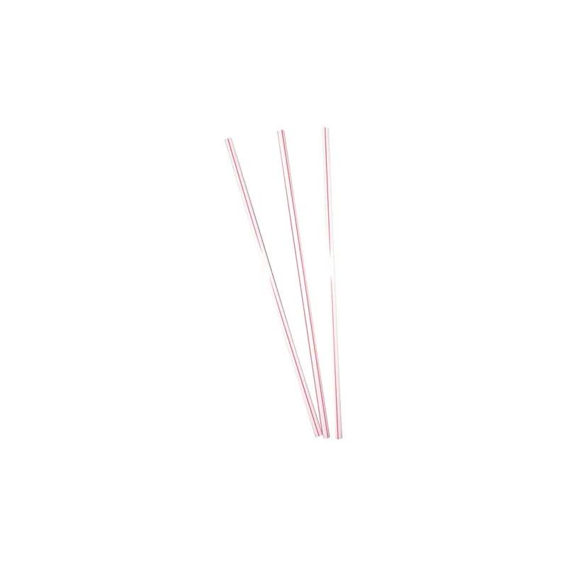 Poly King® Sip Stirrer 5.5 IN Red White Stripe 10000/Case