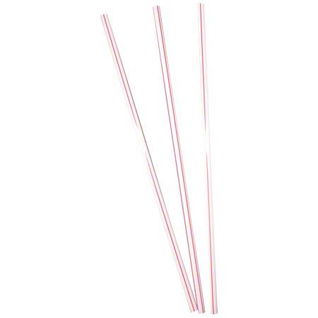 Poly King® Sip Stirrer 5.5 IN Red White Stripe 10000/Case
