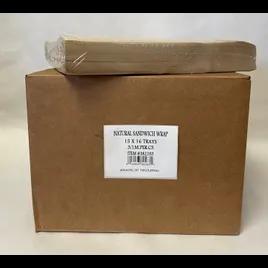 Sandwich Food Wrap 15X16 IN Natural No PFAS Added Grease Resistant 1000 Sheets/Pack 3 Packs/Case 3000 Count/Case