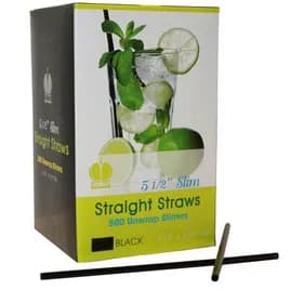 Poly King® Sip Stirrer 5.5 IN Black 5000/Case