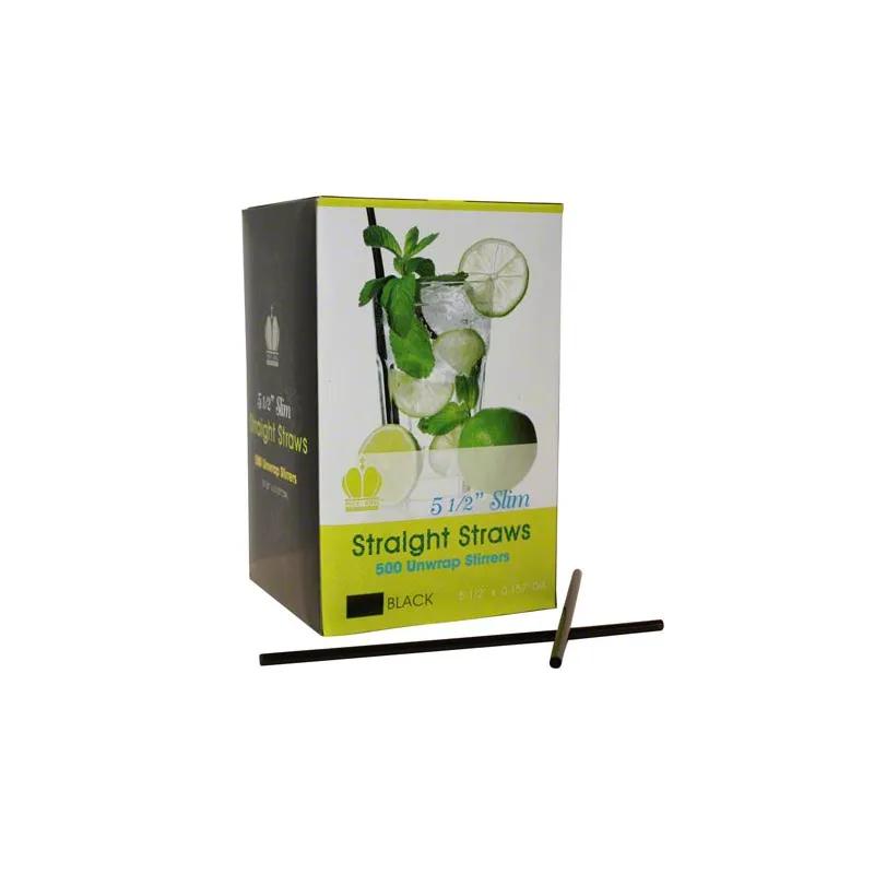 Poly King® Sip Stirrer 5.5 IN Black 5000/Case