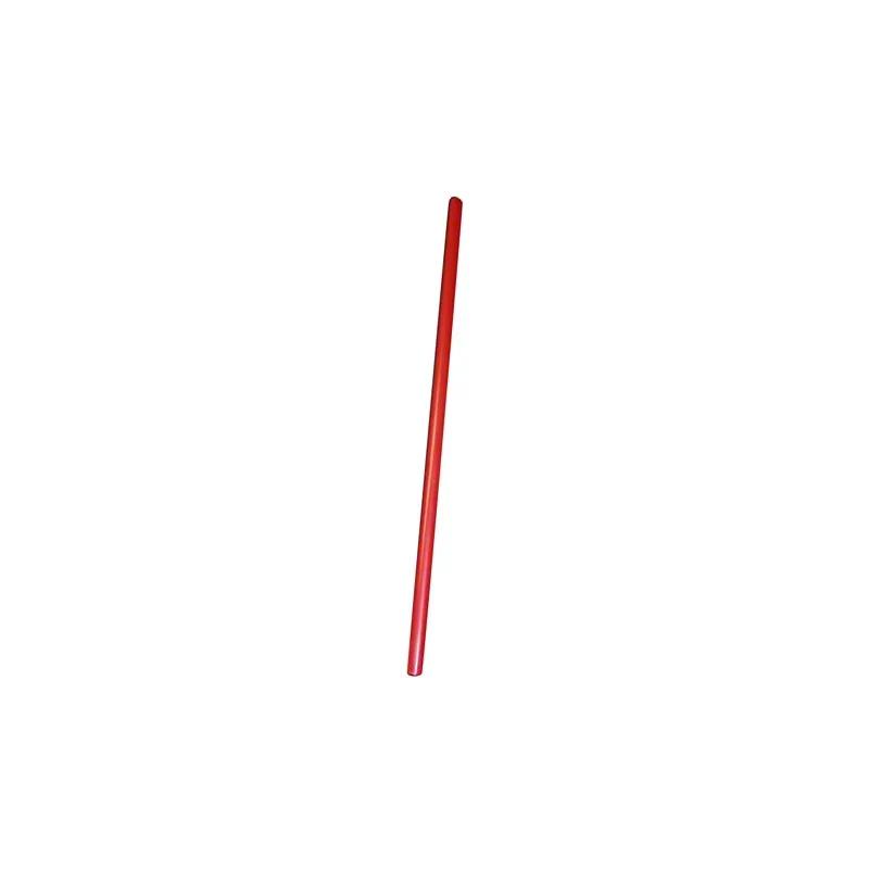 Poly King® Jumbo Straw 7.75 IN Red Unwrapped 2500/Case