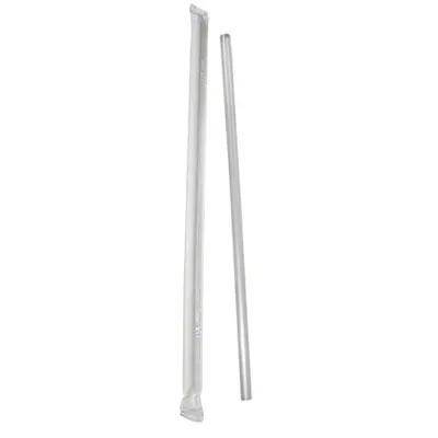 Poly King® Jumbo Straw 7.75 IN Clear Wrapped 5000/Case