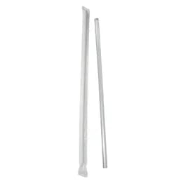 Poly King® Jumbo Straw 7.75 IN Clear Wrapped 5000/Case