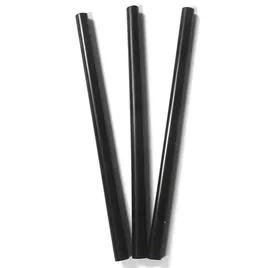Poly King® Giant Straw 5.75 IN Black Unwrapped 2500/Case