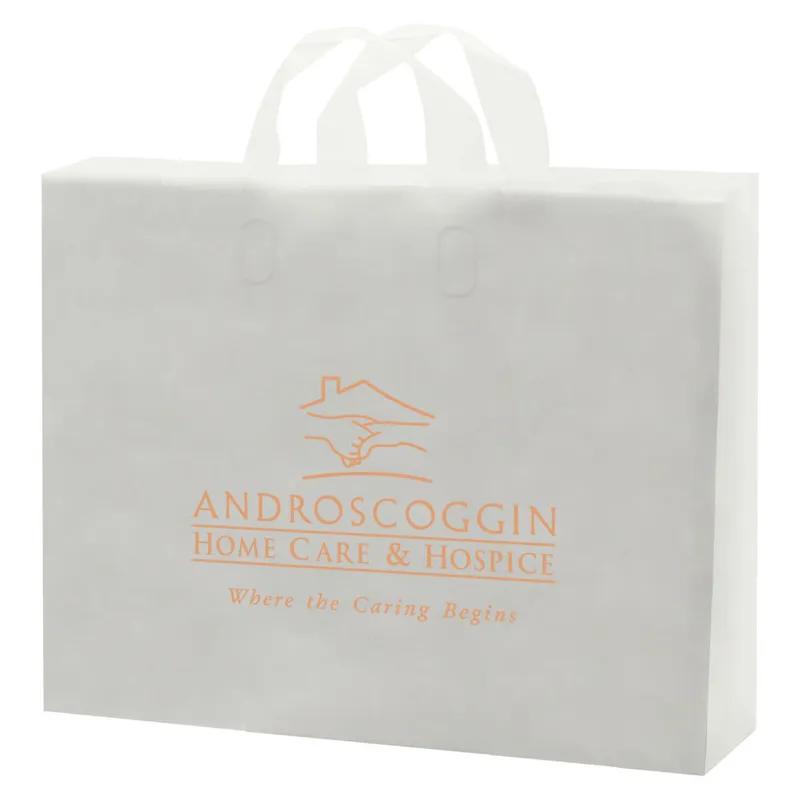 Bag 14X10X13 IN Clear Frosted With Folded Loop Handle Closure 200/Case