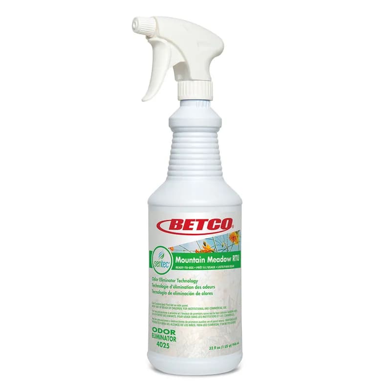 SenTec® Odor Eliminator Mountain Meadow Clear Spray 32 OZ Ready to Use 6/Case
