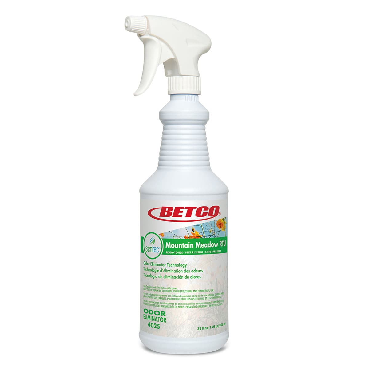 SenTec® Odor Eliminator Mountain Meadow Clear Spray 32 OZ Ready to Use 6/Case