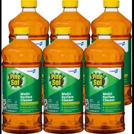 Pine-Sol® Pine Disinfectant Cleaner Deodorizer 60 OZ Multi Surface Liquid Antibacterial 6/Case