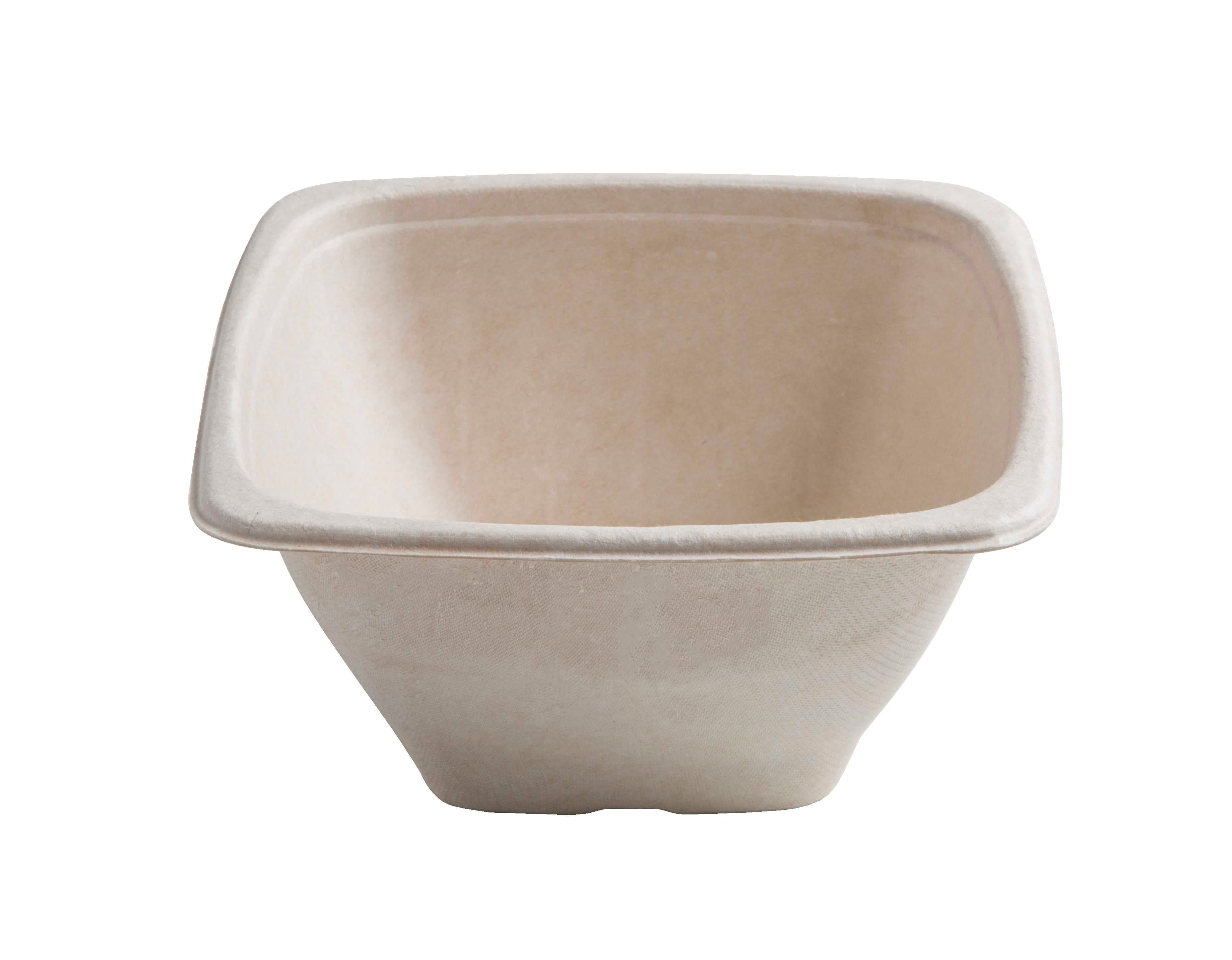 Conserveware Bowl 32 OZ Sugarcane Tan Square 300/Case