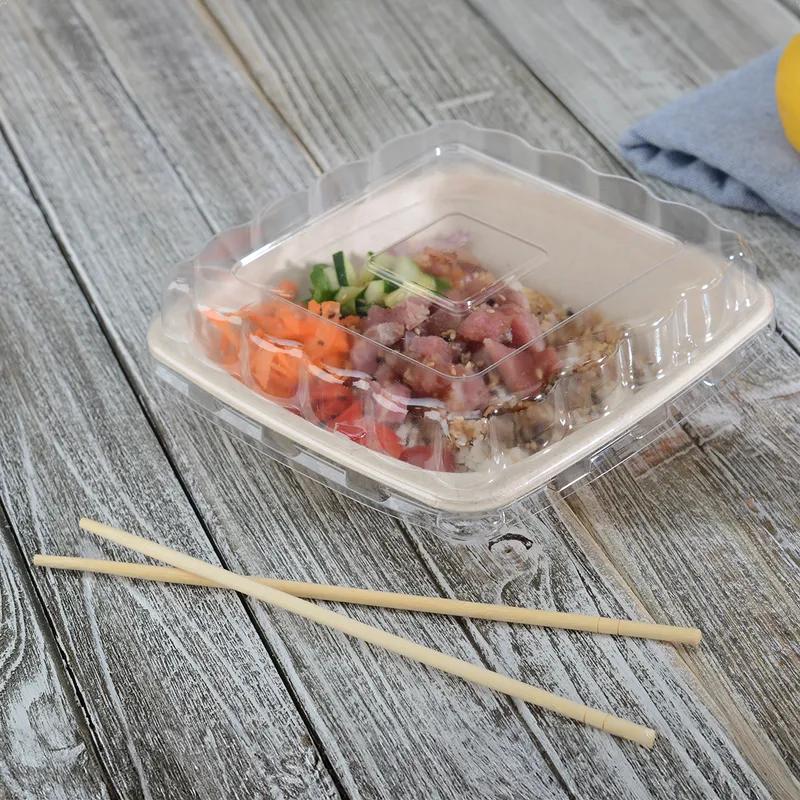 Conserveware Lid Dome 7X7 IN PET Clear Square For Bowl 75 Count/Pack 4 Packs/Case 300 Count/Case