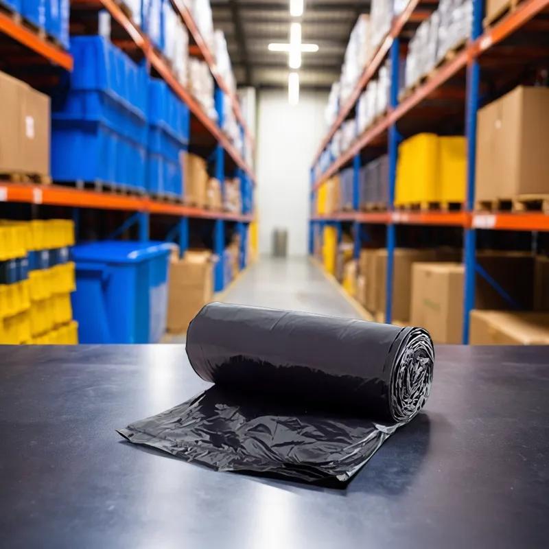 Liner 43X46 IN Black LDPE 1.5MIL Gusset Seal 100/Case