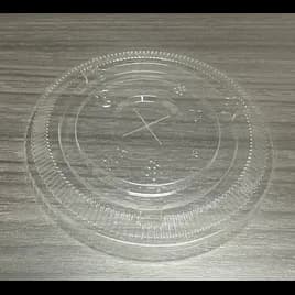 Victoria Bay Lid Flat 98MM PLA Clear For 12-24 FLOZ Cup Straw Slot 1000 Count/Pack 1 Packs/Case
