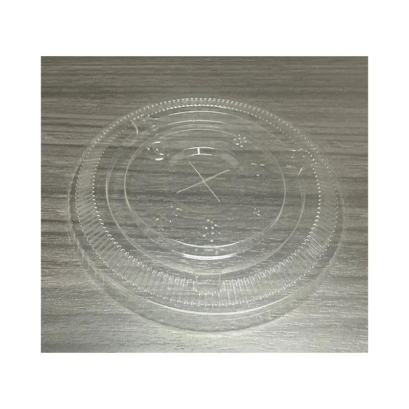 Victoria Bay Lid Flat 98MM PLA Clear For 12-24 FLOZ Cup Straw Slot 1000 Count/Pack 1 Packs/Case