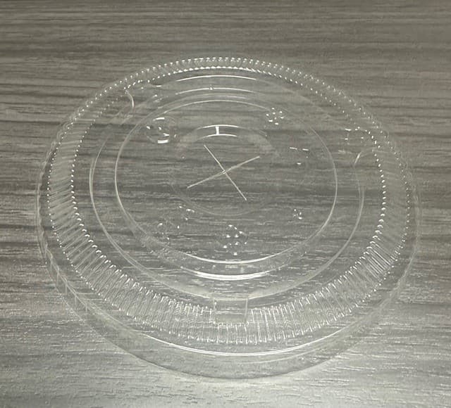 Victoria Bay Lid Flat 98MM PLA Clear For 12-24 FLOZ Cup Straw Slot 1000 Count/Pack 1 Packs/Case