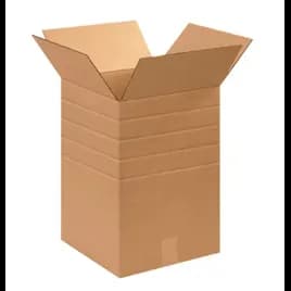 Box 16X16X16 IN Kraft Corrugated Cardboard Variable Depth (10-12-14-16) 15/Bundle