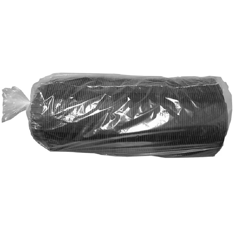 Crisp Food Technologies® Take-Out Container Base Large (LG) 11X8.5 IN PP Black Oval Microwave Safe 380/Case