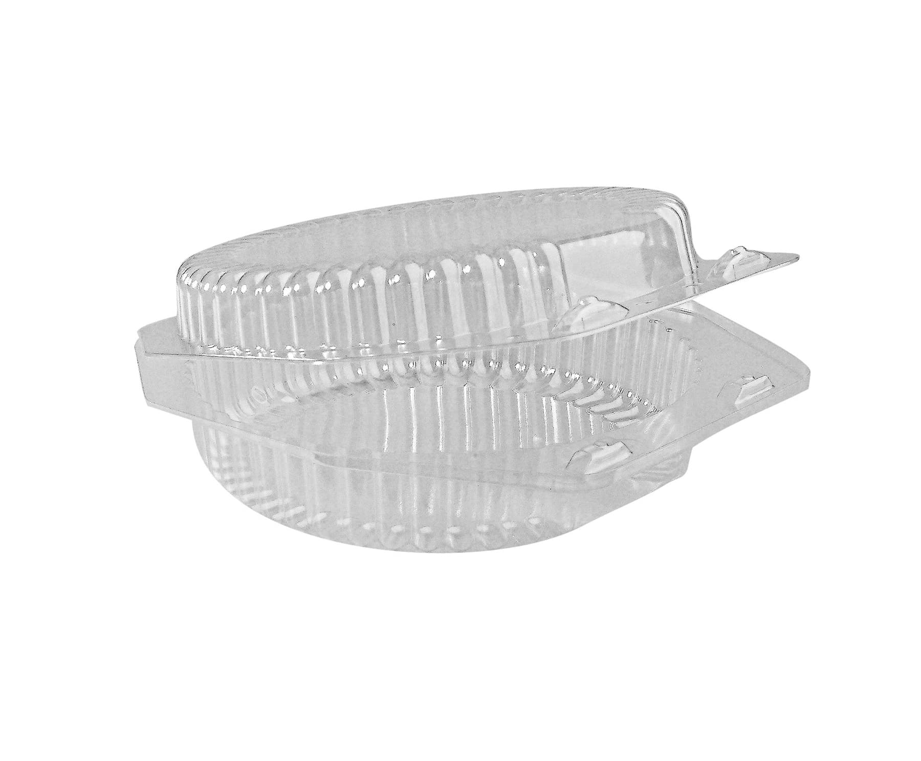 Take-Out Container Hinged Small (SM) PET Clear Round 300/Case