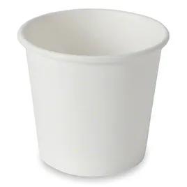 Hot Cup 4 FLOZ Single Wall Poly-Coated Paper White 50 Count/Pack 20 Packs/Case 1000 Count/Case