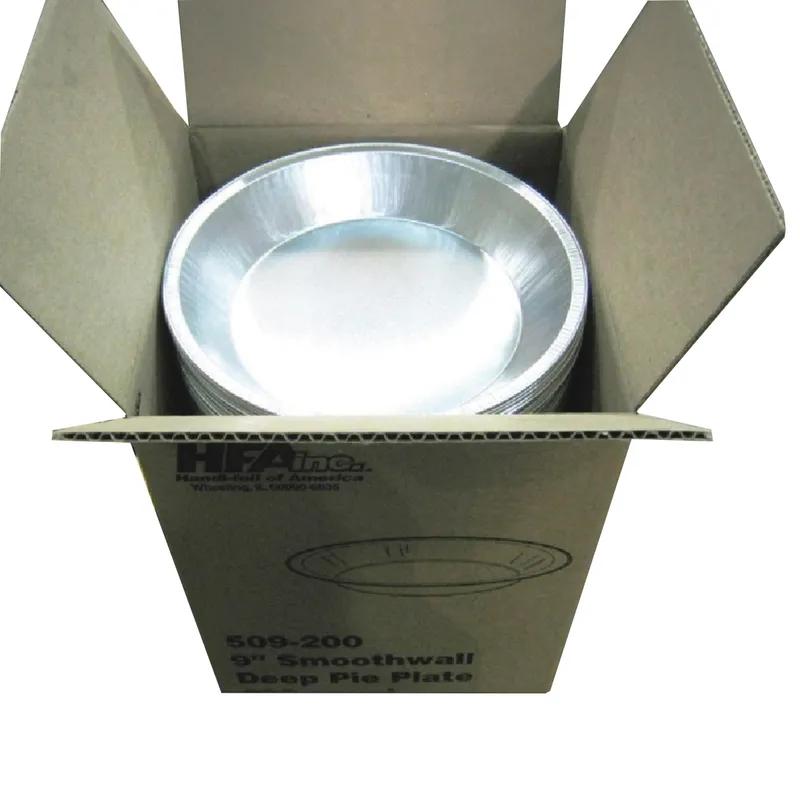 Pie Pan 9 IN Aluminum Silver Round Extra Deep Smooth Wall 200/Case