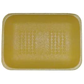 2 Tray 8.4X5.9X1.2 IN Polystyrene Foam Yellow 500/Case